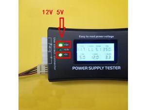 Sensitive Digital LCD Display PC Computer 20/24 Pin Power Supply Tester Checker Power Measuring Diagnostic Tester Tools Sensitive Digital LCD Display PC Computer 20/24 Pin Power Supply Tester Checker Power Measuring Diagnostic Tester Tools