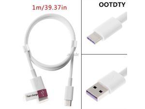 OOTDTY 5A USB To Type C Fast Charging Cable for HUAWEI Mate 9 10 Pro P9 P10 Honor 8 9 Z07 Drop ship