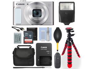 Canon PowerShot SX620 Digital Camera Silver/ White+ 32GB Deluxe Accessory Packag Canon PowerShot SX620 Digital Camera Silver/ White+ 32GB Deluxe Accessory Packag