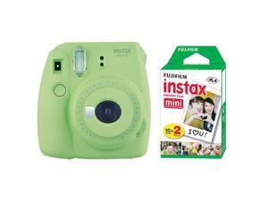 Fujifilm Instax Mini 9 Instant Film Camera Lime Green + 20 Sheets Instant Film