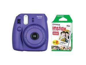 Afdeling intellectueel Onze onderneming Fujifilm Instax Mini 8 Instant Film Camera Grape With 20 Sheets Instant Film  - Newegg.com