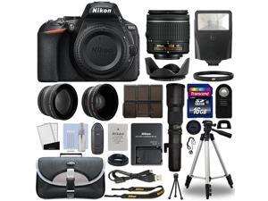 Nikon D5600 DSLR Camera + 4 Lens 18-55mm VR + 500mm + 16GB Telephoto Kit Nikon D5600 DSLR Camera + 4 Lens 18-55mm VR + 500mm + 16GB Telephoto Kit