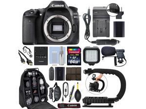 Canon EOS 80D 24.2MP Digital SLR Camera Body + 64GB Pro Video Kit Canon EOS 80D 24.2MP Digital SLR Camera Body + 64GB Pro Video Kit