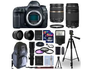 Canon EOS 5D Mark IV DSLR Camera + 5 Lens Kit 28-75mm + 75-300mm + 24GB & More