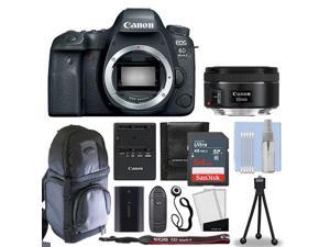 Canon EOS 6D MARK II DSLR Camera + 50mm F/1.8 STM Lens + 64GB & More Kit NEW