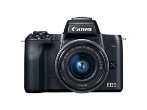 Canon EOS M50 Mirrorless Digital Camera with 15-45mm EF-M IS STM Lens Black