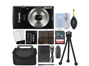 Canon IXUS 185 / ELPH 180 20.0MP Digital Camera 8x Optical Zoom Black + 16GB Kit Canon IXUS 185 / ELPH 180 20.0MP Digital Camera 8x Optical Zoom Black + 16GB Kit