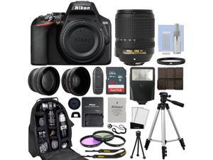 Nikon D3500 Digital SLR Camera Black + 3 Lens Kit 18-140mm VR Lens + 32GB Bundle