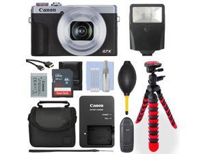 Canon PowerShot G7X Mark III Digital Camera Silver 32GB Deluxe Accessory Packag