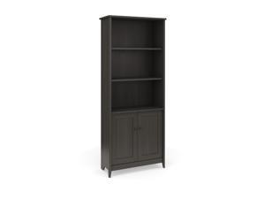 Quarters & Craft Harvey Manor Collection Home Office Library Bookcase, in Brushed Black (QCLIBCB) Quarters & Craft Harvey Manor Collection Home Office Library Bookcase, in Brushed Black (QCLIBCB)