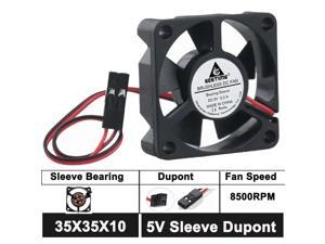 2 PCS 35*35x10mm Axial 5 Volt Dupont 2Pin 35mm DC Cooling Fan Cooler