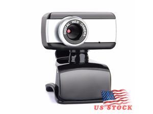 USB Webcam 12M Pixels HD Clip-on 480P Web Cam Camera 360 Degree Rotation  with Microphone MIC for Computer Laptop PC