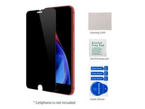 Tempered Glass Film - Privacy Screen Protector for iPhone 8 Plus,7 Plus (5.5inch),Anti Spy 9H Hardness Resist Scratch Crack and Fingerprint