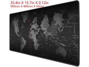 EC2WORLD 900mm*400mm Old World Map  Large Mouse Pad Pad for Laptop Pc Mice Gaming Mousepad  mats(35.4"x15.7")