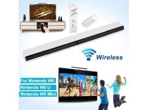 Wireless Remote Sensor Bar IR Infrared Ray Inductor w/ Stand For Nintendo Wii/ U