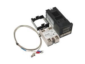 Digital 110-240V PID REX-C100 Temperature Controller + 40A SSR + K Thermocouple Digital 110-240V PID REX-C100 Temperature Controller + 40A SSR + K Thermocouple