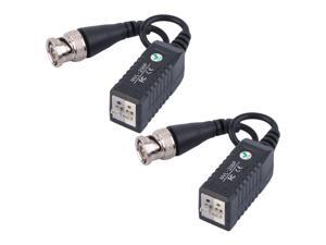 1 Pair HD CCTV Via Twisted Video Balun Transmitter For CCTV Camera DVR For CVI/TVI/AHD 0-300m Black 1 Pair HD CCTV Via Twisted Video Balun Transmitter For CCTV Camera DVR For CVI/TVI/AHD 0-300m Black
