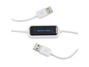 High Speed USB PC To PC Online Share Sync Link Net Direct Data File Transfer Bridge LED Cable Easy Copy Between 2 Computer