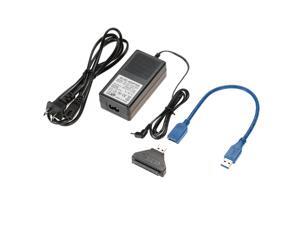 EC2WORLD USB3.0 To External SATA III Serial ATA 2.5"/3.5" Hard Disk Drive HDD SSD USB To SATA Converter Adapter Cable with Power Adapter EC2WORLD USB3.0 To External SATA III Serial ATA 2.5"/3.5" Hard Disk Drive HDD SSD USB To SATA Converter Adapter Cable with Power Adapter