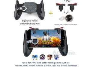 EC2WORLD 4 in 1 Phone PUBG Mobile Game Gamepad joystick with L1 R1 Trigger Shoot Fire Button Aim Key + Touch Pad Joystick Controller EC2WORLD 4 in 1 Phone PUBG Mobile Game Gamepad joystick with L1 R1 Trigger Shoot Fire Button Aim Key + Touch Pad Joystick Controller