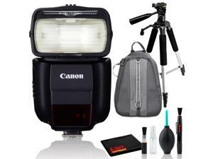 Canon Speedlite 430EX III-RT (Intl Model) with Aluminum Tripod and Backpack