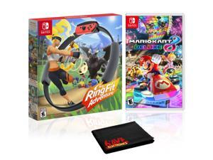 RingFit Adventure + Mario Kart 8 Deluxe - 2 Game Bundle - Nintendo Switch RingFit Adventure + Mario Kart 8 Deluxe - 2 Game Bundle - Nintendo Switch