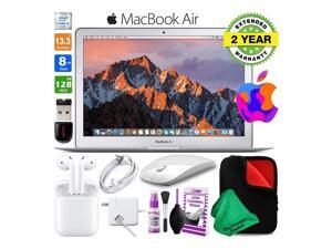 13 Inch MacBook Air 128GB SSD Intel Core i5 (Mid 2017, Silver) MQD32LL/A Laptop Computer Bundle Includes Wireless Mouse, USB Flash Drive, Fitted Case, 2-Year Warranty, and AirPods (1st Gen) 13 Inch MacBook Air 128GB SSD Intel Core i5 (Mid 2017, Silver) MQD32LL/A Laptop Computer Bundle Includes Wireless Mouse, USB Flash Drive, Fitted Case, 2-Year Warranty, and AirPods (1st Gen)