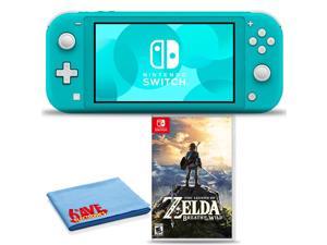 Nintendo Switch Lite Turquoise Bundle with 6Ave Cleaning Cloth  The Legend of Zelda Breath of the Wild
