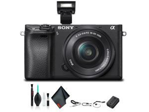 Refurbished Sony Alpha a6300 Mirrorless Camera with 1650mm Lens Black ILCE6300LB Starter Kit