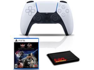 PlayStation 5 DualSense Wireless Controller (White) Bundle with The Nioh Collection PlayStation 5 DualSense Wireless Controller (White) Bundle with The Nioh Collection
