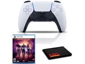 PlayStation 5 DualSense Wireless Controller (White) with Outriders Day One Edition PlayStation 5 DualSense Wireless Controller (White) with Outriders Day One Edition