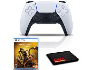 PlayStation 5 DualSense Wireless Controller (White) with Mortal Kombat 11 Ultimate PlayStation 5 DualSense Wireless Controller (White) with Mortal Kombat 11 Ultimate