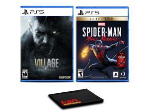 Resident Evil Village and SpiderMan Miles Morales - Two Games For PS5 Resident Evil Village and SpiderMan Miles Morales - Two Games For PS5