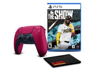 PS5 DualSense Wireless Controller (Cosmic Red)  with MLB The Show 21