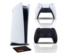 PlayStation 5 Digital Console with Controller Midnight Black and Cleaning Cloth PlayStation 5 Digital Console with Controller Midnight Black and Cleaning Cloth