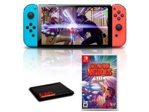 Nintendo Switch OLED Neon BlueRed with No More Heroes 3 Game Bundle