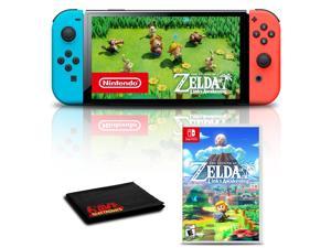 Nintendo Switch OLED Neon BlueRed with The Legend of Zelda Links Awakening Game