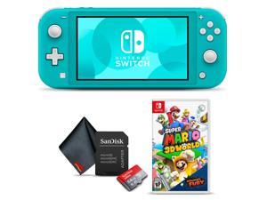 Nintendo Switch Lite Turquoise with Super Mario 3D World  Bowsers Fury Game