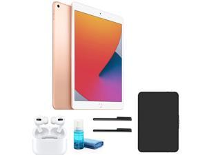 Apple 10.2 Inch iPad (128GB, Wi-Fi Only, Gold) MYLF2LL/A with Apple Airpods Pro
