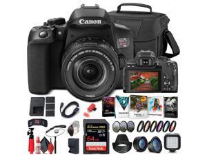 Canon EOS Rebel T8i DSLR Camera with 18-55mm Lens (3924C002) + 64GB Card Pro Bundle