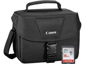 Canon 100ES Padded Digital SLR Camera Case EOS Shoulder Gadget Bag  Bundle 6