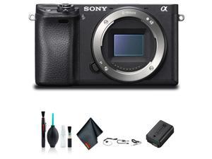 Refurbished Sony Alpha a6300 Mirrorless Camera Black ILCE6300B Starter Kit
