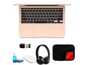 Apple MacBook Air 13.3 Inch M1 Chip with Retina Display 512GB (Gold) - Kit with Black Beats Solo3 Headphones