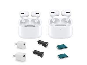 Apple AirPods Pro Bundle with Wireless Charging Case (2 pack) Bundle