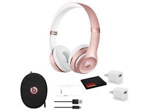 Beats Solo3 Wireless Headphones (Rose Gold) - Kit with USB Adapter Cube