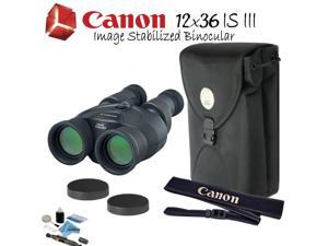 Canon 12x36 is III Image Stabilized Binocular Starters Bundle