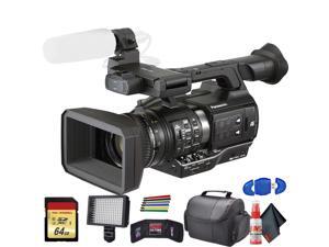 Panasonic AJPX270 microP2 Handheld AVCULTRA HD Camcorder AJPX270PJ8 With Padded Case LED Light 64GB Memory Card and More Base Bundle