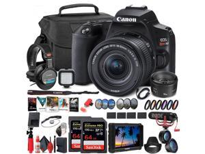 Canon EOS Rebel SL3 DSLR Camera with 1855mm Lens Black 3453C002 Extreme Video Monitor Bundle