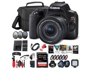 Canon EOS Rebel SL3 DSLR Camera W 1855mm Lens Black 3453C002 Portable Travel Bundle