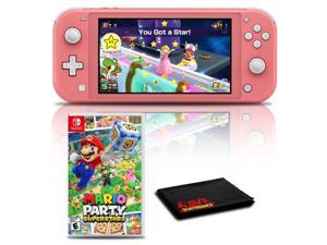 Nintendo Switch Lite Coral with Mario Party Superstars Game